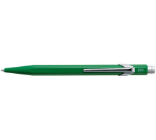 CARAN d´A Kugelschreiber 849 Metall 849.210 grün, refill, Schrift blau