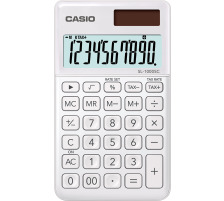 CASIO Taschenrechner BIC SL1000SCW 10-stellig weiss