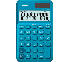 CASIO Taschenrechner SL310UCBU 10-stellig blau