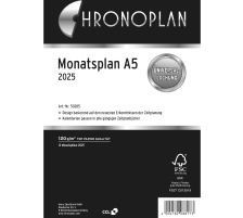 CHRONOPLA Monatspläne 2025 50285Z.25 1M/1S A5