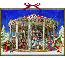 COPPENRAT Wand Adventskalender 70300 Weihnachtskarussell 52x38cm