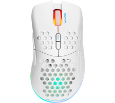 DELTACO Lightweight Gaming Mouse,RGB GAM120W Wireless, White, WM80