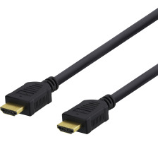 DELTACO HDMI cable Highspeed Premium HDMI1015D w/Ethernet, 4K UHD,1.5m, Bl.