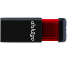 DISK2GO USB-Stick qlik edge 128GB 30006726 USB 3.1 red