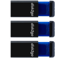 DISK2GO USB-Stick qlik edge 16GB 30006729 USB 2.0 triple pack