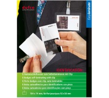 DUFCO Karten Self. lam. 53102.001 74x104mm mit clip 8 Stück