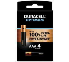 DURACELL Batterie Optimum 4-137516 AAA, LR03, 1.5V 4 Stück