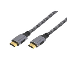 EGOGEAR HDMI Cable Universal 2m SCH20HDGY braided 4k,8k, Grey,Black