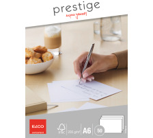 ELCO Schreibkarten Prestige A6 73104.12 200gm2,weiss,satiniert 50 Stk.