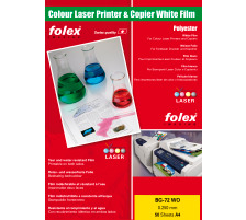 FOLEX Laser-Folie A4 BG-72WO 250my 50 Blatt