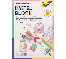 FOLIA Bastelblock Glitter 49102 Everywhere ink. Anleitung
