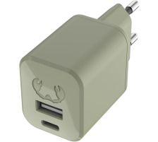 FRESH´N R Mini Charger USB-C + A PD 2WC30DG Dried Green 30W