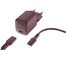 FRESH´N R Charger USB-C PD Deep Mauve 2WCL20DM + Lightning Cable 1.5m 20W