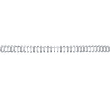 GBC Drahtbinderücken 9.5mm A4 RG810697 silber, 34 Ringe 100 Stück