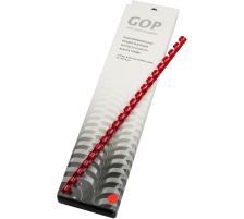 GOP Plastikbinderücken 020487 10mm rot 25 Stück