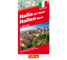 HALLWAG Strassenkarte 382830901 Italien Nord 1:650´000