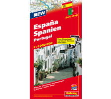 HALLWAG Strassenkarte 382830926 Spanien-Portugal 1:1 Mio.