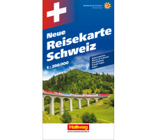HALLWAG Neue Reisekarte 382830968 Schweiz 1:200´000