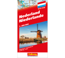 HALLWAG Strassenkarte 382830998 Niederlande (Dis/BT) 1:200´000