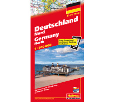 HALLWAG Strassenkarte 828309449 Deutschland Nord 1:500´000