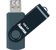 HAMA USB-Stick Rotate 404744343 3.0, 64GB, 70MB/s, Petrol