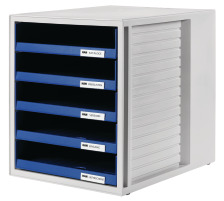 HAN Schubladenbox grau/blau 1401-14 5 Fächer