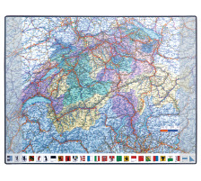 HANSA Schreibunterlage DE/FR 41-6020.0 GeoPad Schweiz 65x50cm