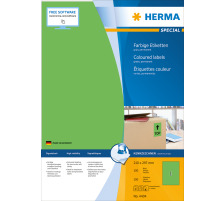 HERMA Etiketten SPECIAL 210x297mm 4404 grün,perm. 100 St./100 Bl.