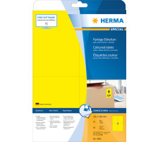 HERMA Etiketten SPECIAL 105x148mm 4561 gelb,non-perm. 80 St./20 Bl.