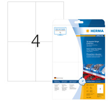 HERMA Spezialetiketten 105x148mm 4697 weiss, wetterfest 25Bl à 4 Et.