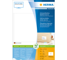 HERMA Etiketten PREMIUM 148.5x205mm 8690 weiss,perm. 400 St./400 Bl.