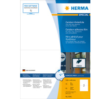 HERMA Folienetiketten 210x148mm 9541 weiss,PP matt 80 Stk./40 Bl.