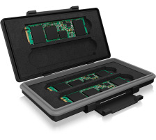 ICY BOX Schutzbox für 4x M.2 SSDs IBAC620M2 bis zu 80 mm Länge