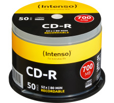INTENSO CD-R Cake Box 80MIN/700MB 1001125 52X 50 Pcs