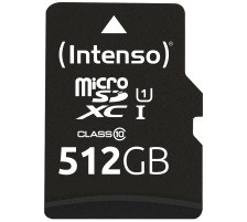 INTENSO Micro SD Secure Digital Cards 3423493 SD Adapter 512GB