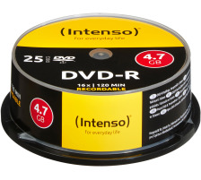 INTENSO DVD-R Cake Box 4.7GB 4101154 16X 25 Pcs