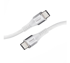 INTENSO Cable USB-C to USB C 7901002 1.5 m, Nylon white