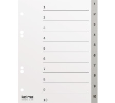 KOLMA Register KolmaFlex A5 18.105.03 grau 1-10