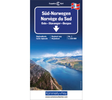 KÜMMERLY Strassenkarte 325590182 Süd-Norwegen Nr. 01 1:335 000