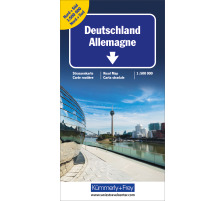 KÜMMERLY Strassenkarte 325901237 Deutschland Nord&Süd 1:500´000