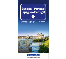 KÜMMERLY Strassenkarte 325901240 Spanien/Portugal 1:1 Mio.