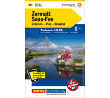 KÜMMERLY Wanderkarte 325902224 Zermatt-Saas Fee 1:60´000