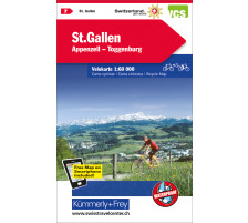 KÜMMERLY Velokarte 1:60´000 325902407 St. Gallen-Appenz.-Toggenburg