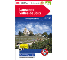 KÜMMERLY Velokarte 325902414 Lausanne-Vallée Joux 1:60´000
