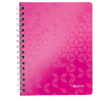 LEITZ Spiralbuch WOW PP A5 46390023 pink 80 Blatt