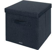LEITZ Aufbewahrungsbox mit Deckel 61450089 samtgrau 2 Stk. 33x32.5x38cm