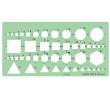 LINEX Kombinationsschablone 100414320 geometrische Grundfiguren