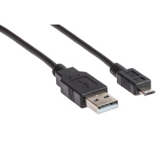 LINK2GO USB 2.0 Cable, A - Micro-B US2313KBB male/male, 2.0m