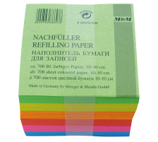 M&M Zettelbox Papier 98x98mm 68850300 farbig 700 Blatt