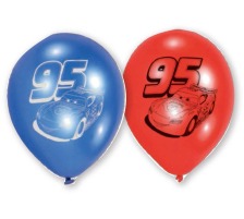 NEUTRAL Latexballons Cars 6 Stk. 999228 rot, blau 22.8cm